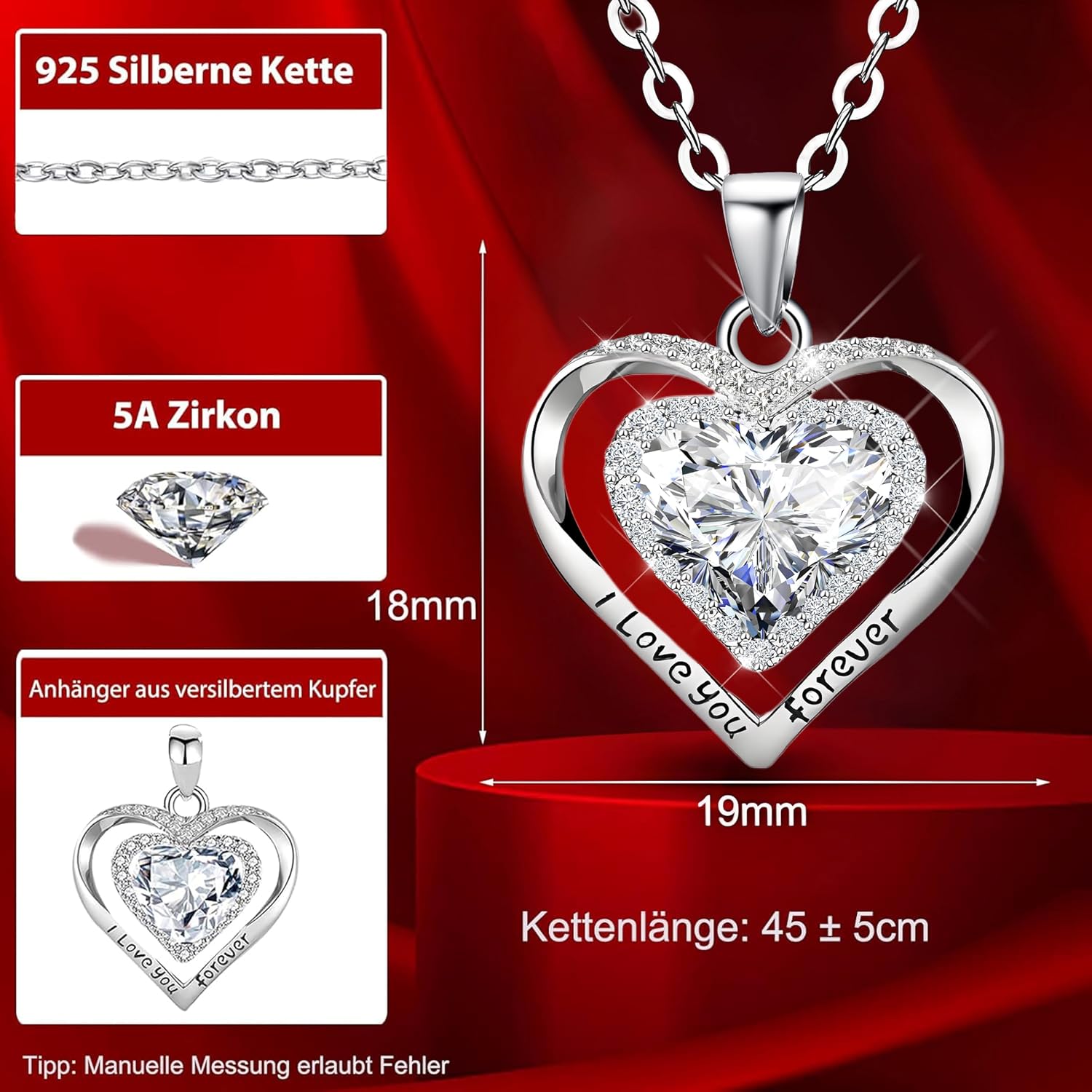 Detalle de Willuck Ewige Rose 3â5 Jahre Geschenkbox đč