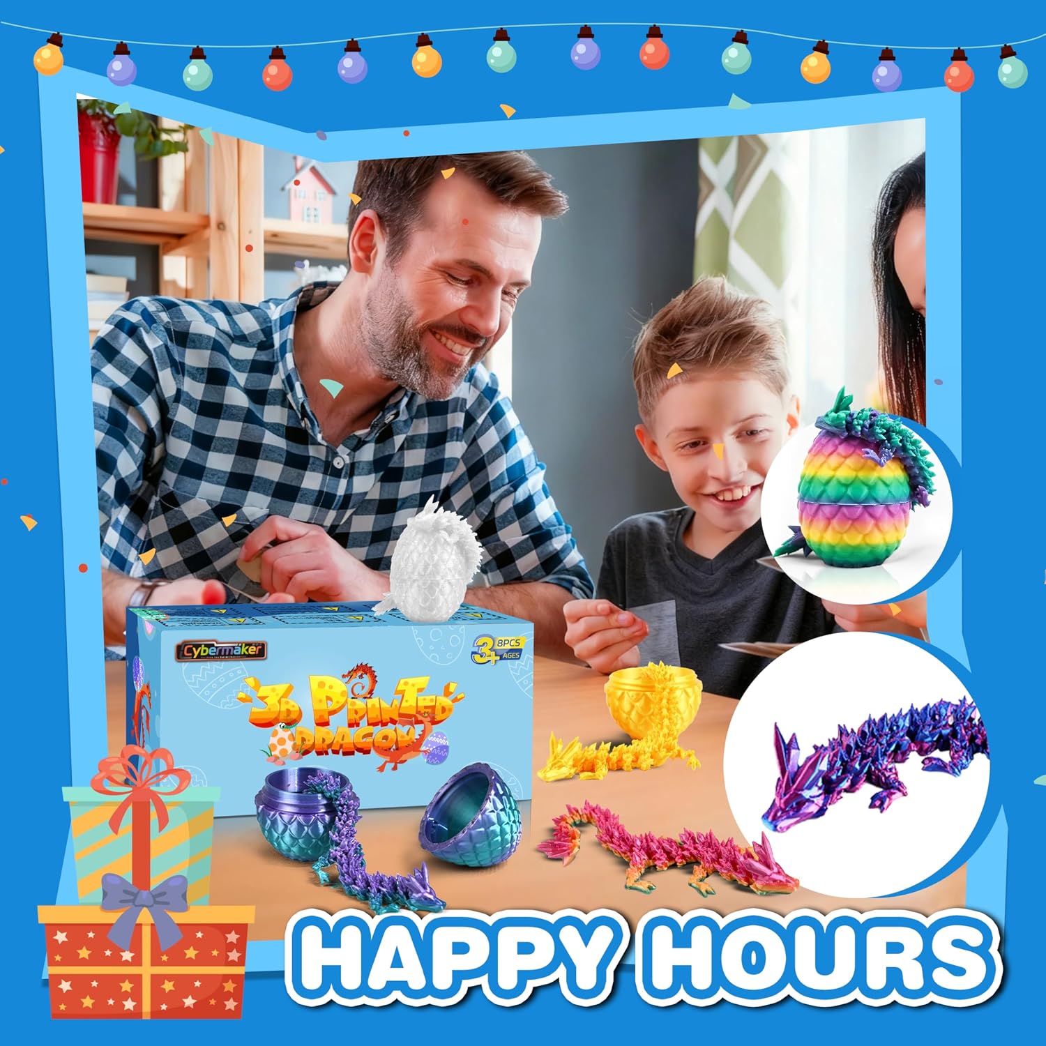 Thumbnail 4 de Cybermaker 8pcs Dragon Easter Eggs