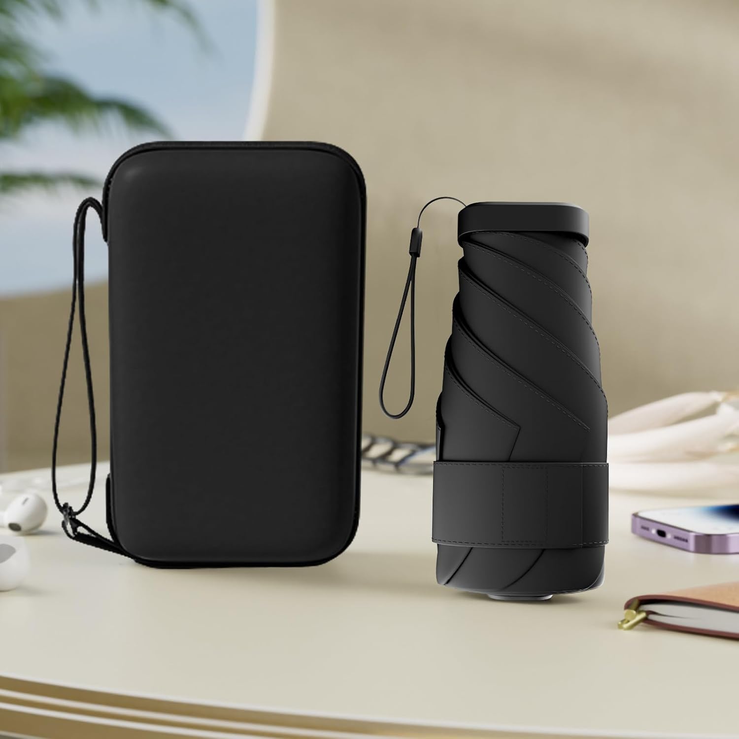 Thumbnail 4 de Copulan Kompakter Mini-Reiseschirm aus umweltfreundlichen Materialien – ultraleicht, windbeständig, ideale Taschengröße