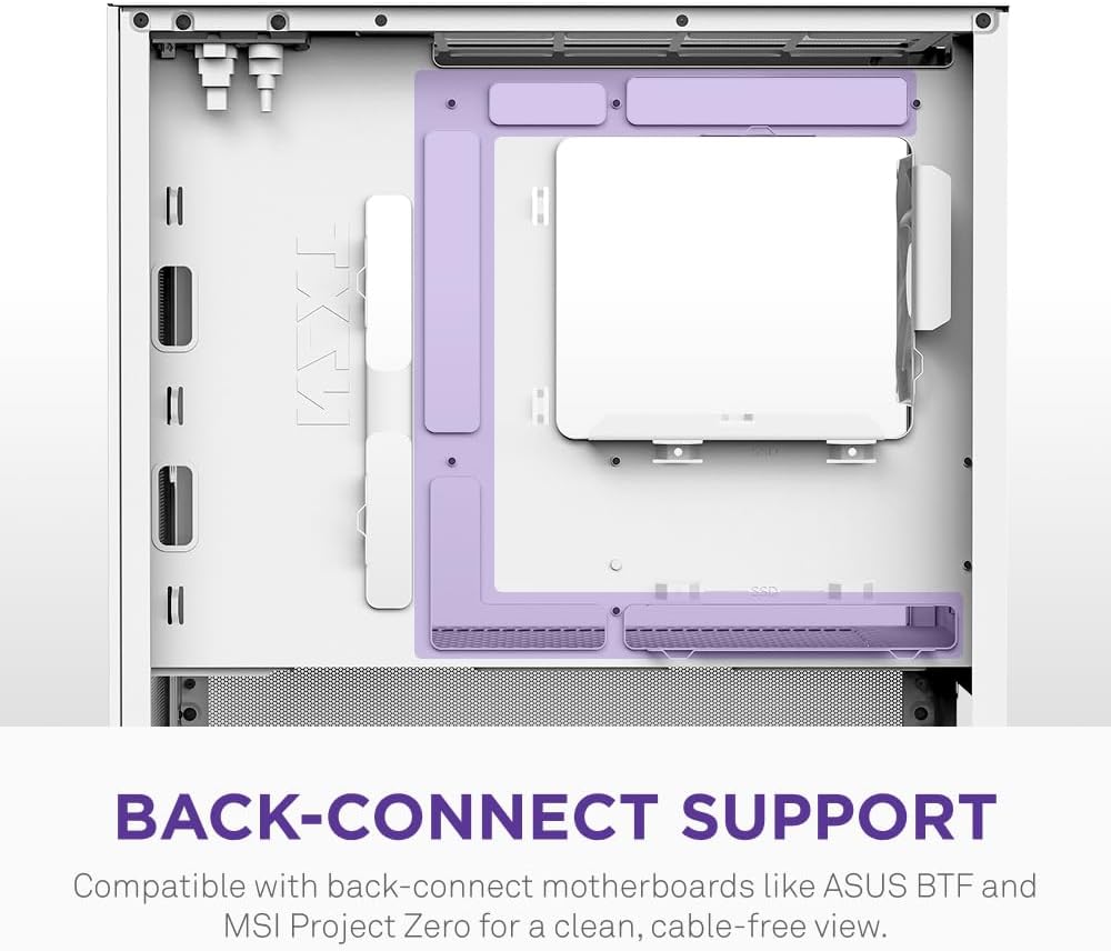 Thumbnail 6 de NZXT H3 Flow CC-H31FW-01 Micro-ATXケース ホワイト、メッシュ構造・フルサイズGPU対応