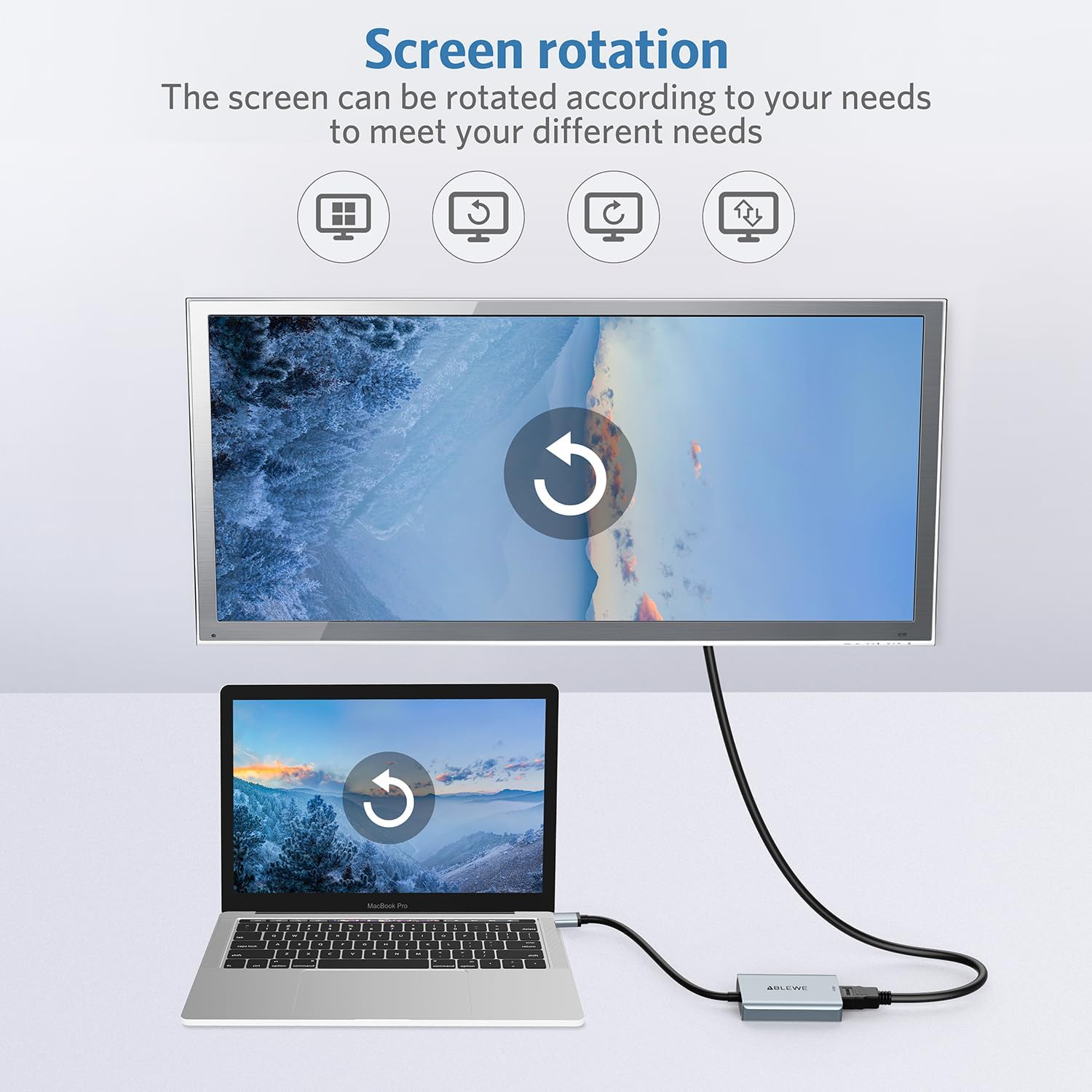 Thumbnail 4 de ABLEWE Adaptador USB 3.0 a HDMI 1080P