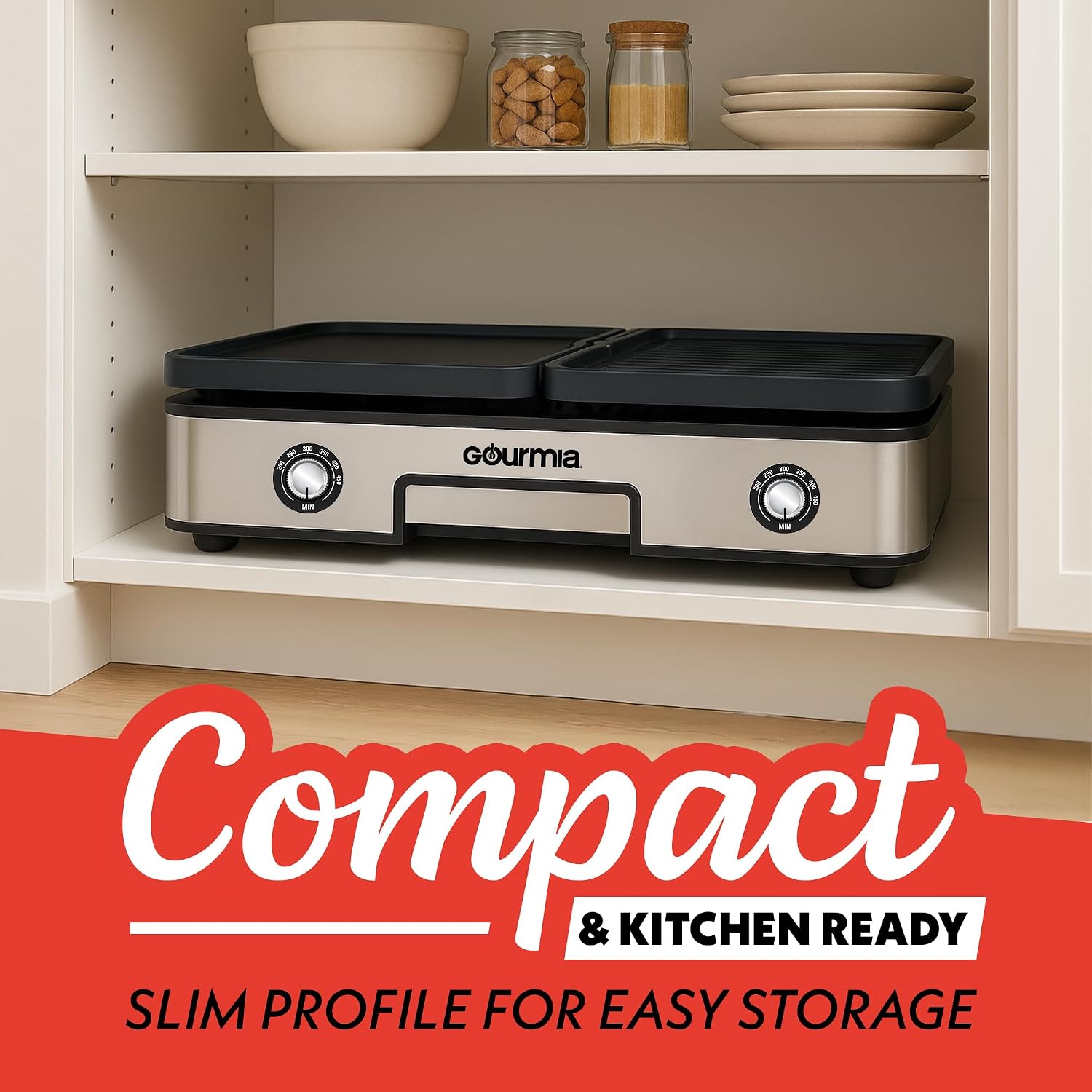 Thumbnail 5 de Gourmia 3-in-1 Indoor Grill 28x11.5 in