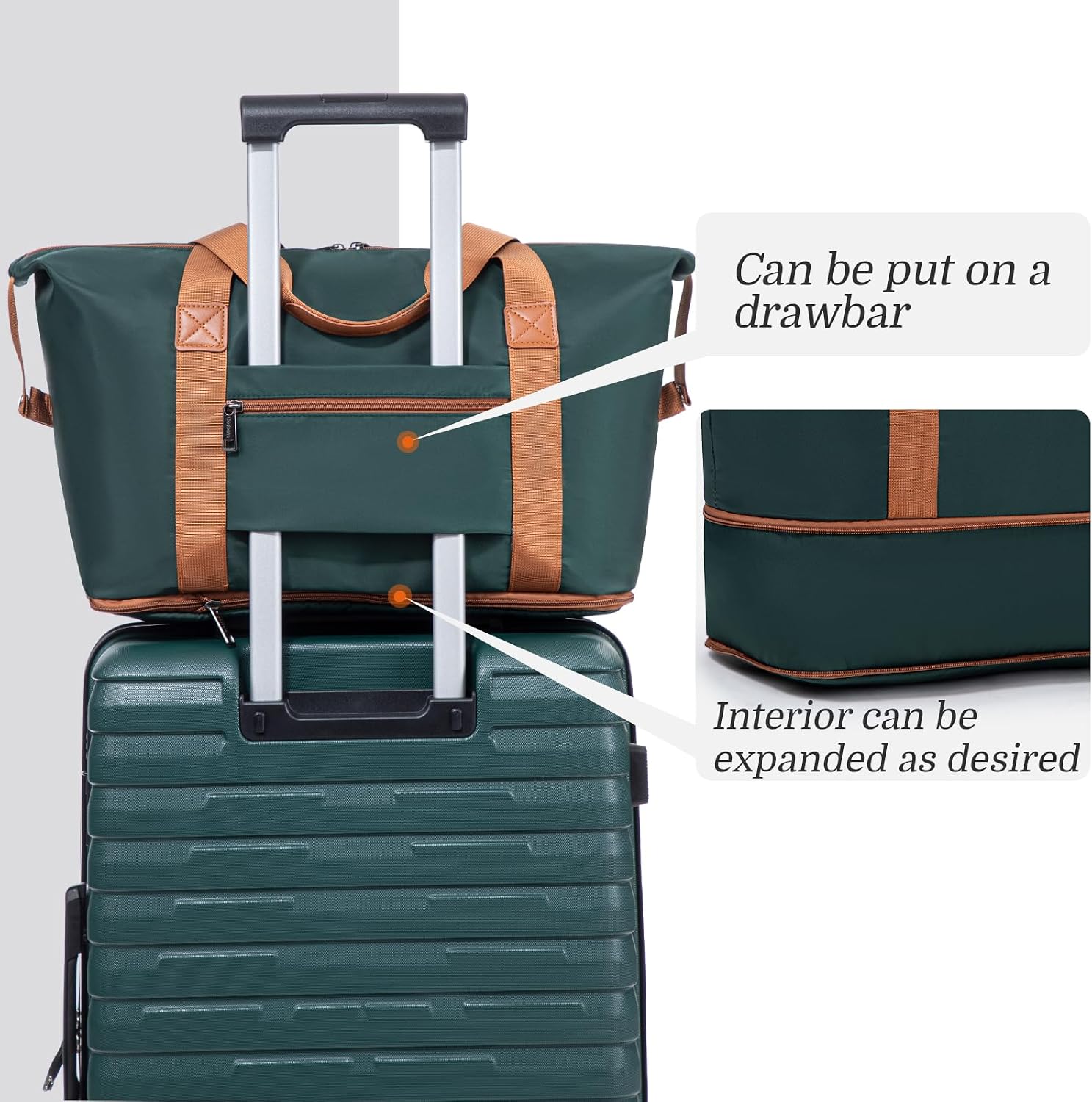 Detalle 2 de Cosbarn A-5PCS 5-Piece ABS Hardside Luggage Set with Spinner Wheels