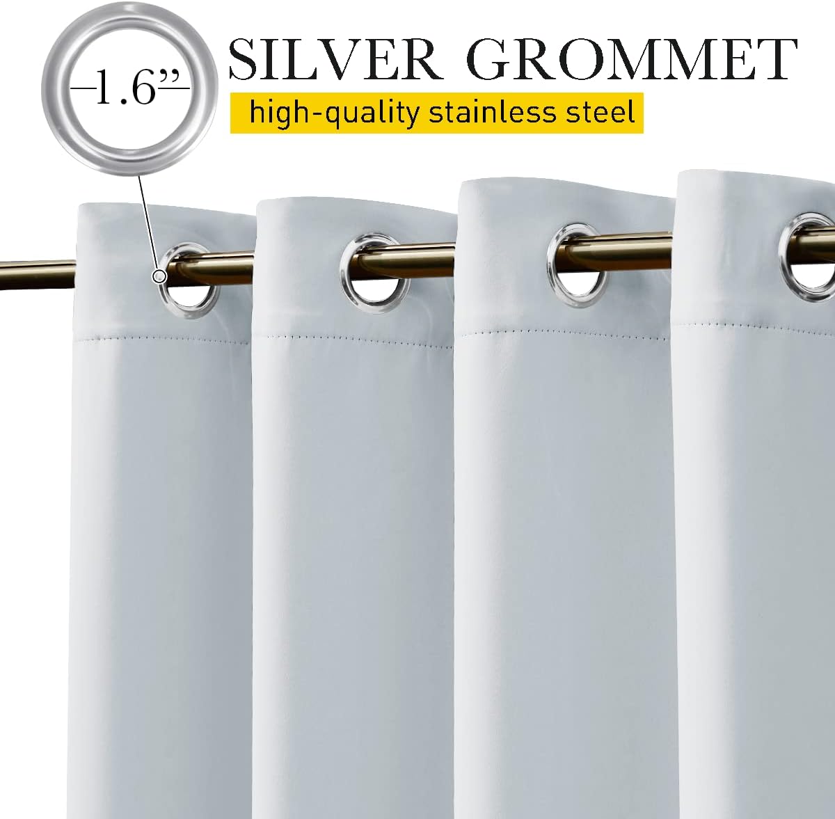 Thumbnail 1 de NICETOWN Outdoor Curtains 52 x 84 Inches