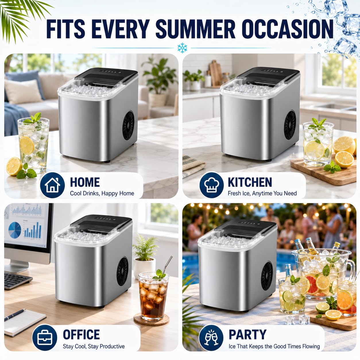 Thumbnail 6 de Icewhirl Countertop Ice Maker, 38 lbs/day