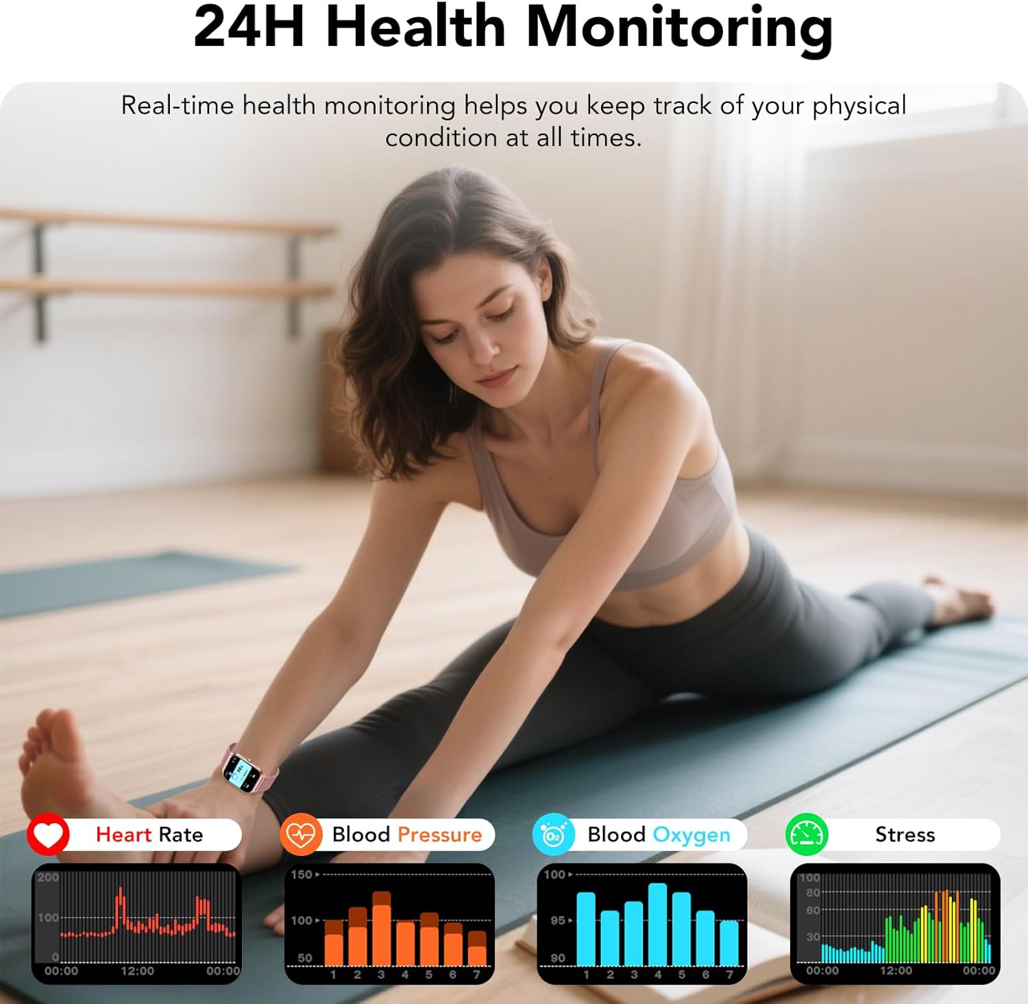 Detalle 1 de Cascho Smart Watch for Women 1.85" HD fitness tracker