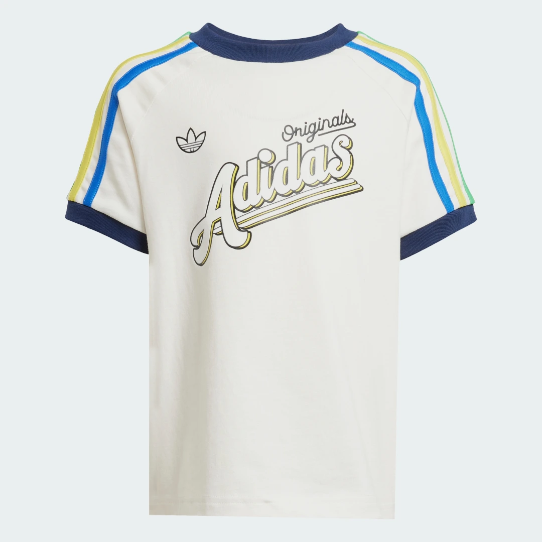 Detalle 2 de Conjunto camiseta y pantalón corto para niños de Adidas (color Blanco)