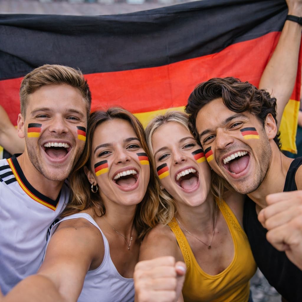 Thumbnail 3 de Schminkstift Fanartikel Deutschland – Schwarz, Rot, Gelb (Gold) als Deko für die Fußball-Weltmeisterschaft 2026
