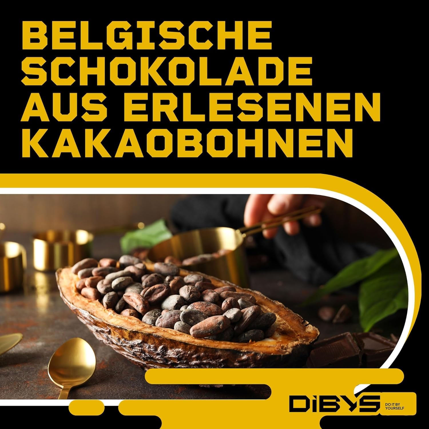 Detalle 2 de DIBYS Belgische Schokodrops 900g Zartbitter 🍫
