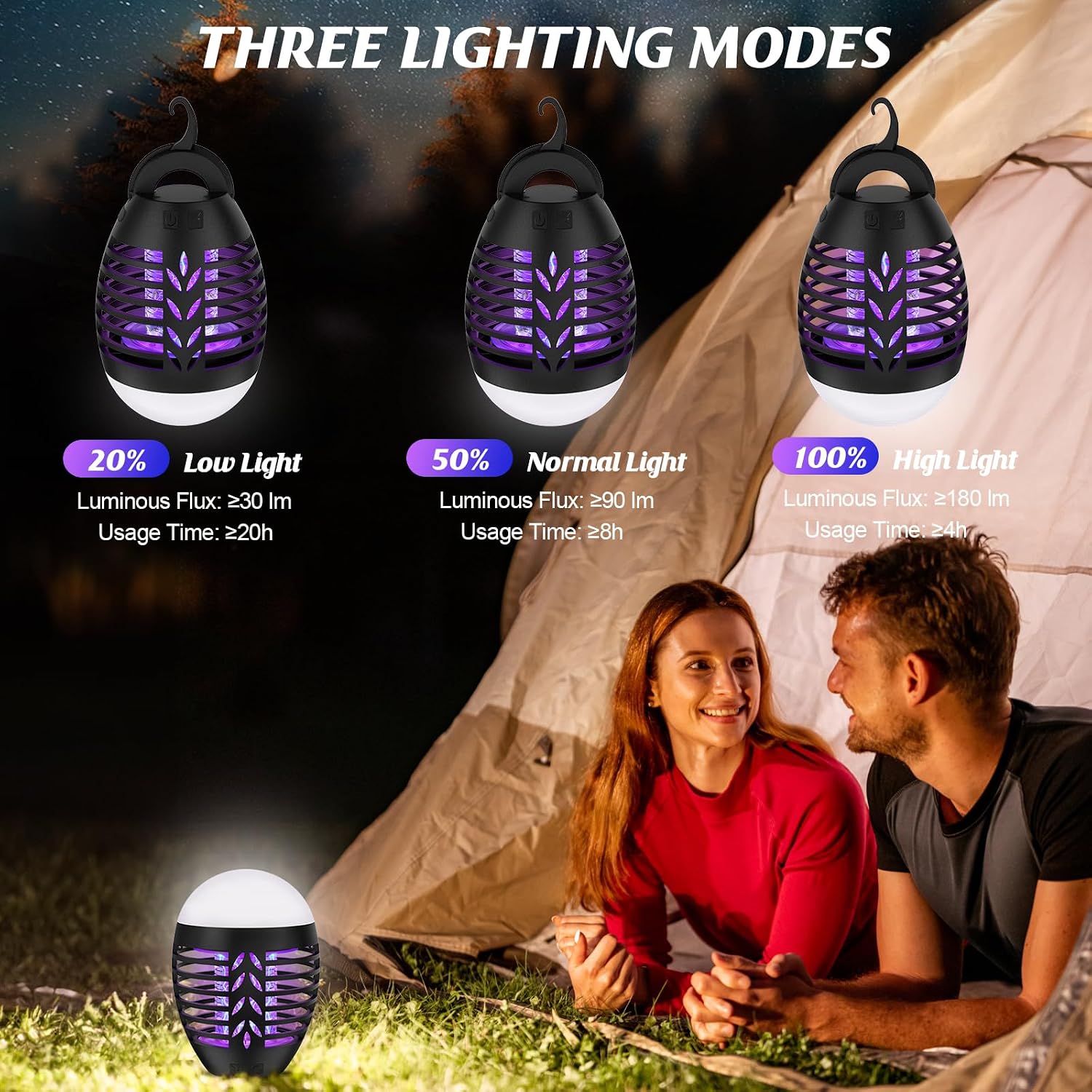 Thumbnail 2 de Smeeyo Mosquito Killer Lamp: 2-in-1 Portable Camping Light and Bug Zapper