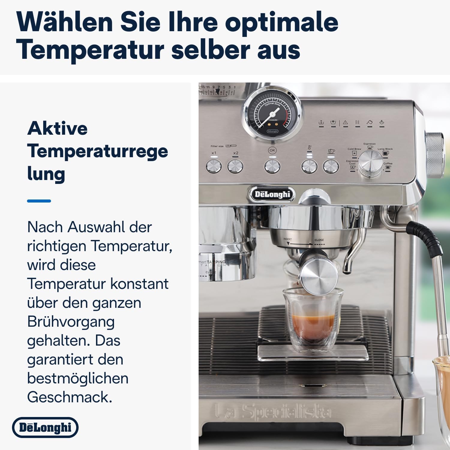 Thumbnail 3 de De'Longhi La Specialista Opera EC9555.M Siebträgermaschine mit Cold Brew & Espresso Cool sowie Barista-Kit