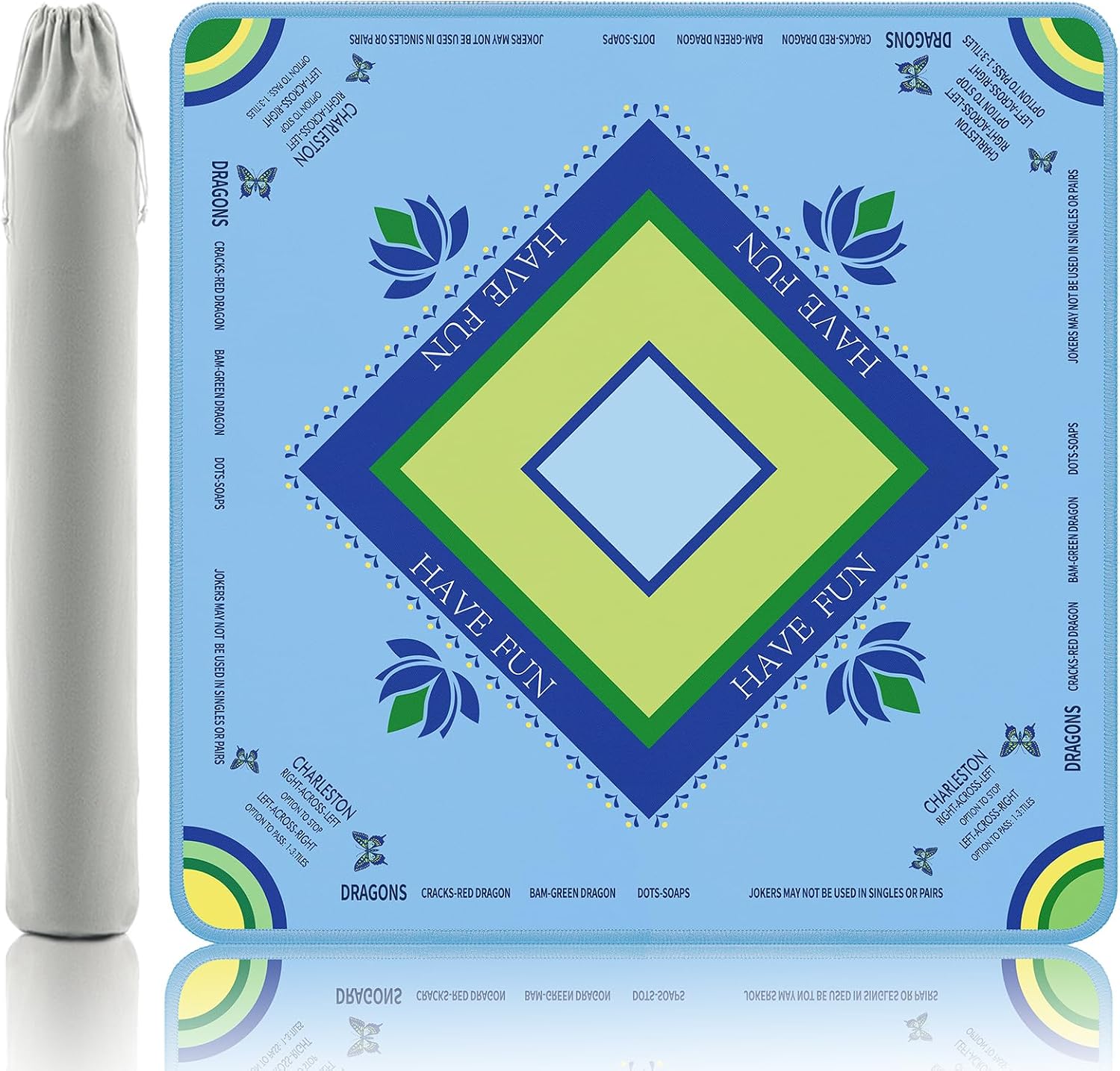 Thumbnail 6 de Gedgan Turquoise Mahjong Mat 32.4x32.4 Inch game mat 🎲
