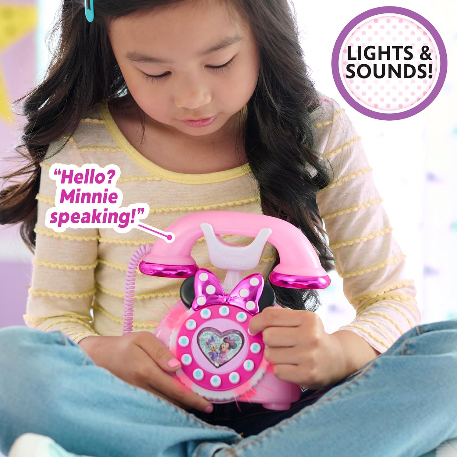 Thumbnail 3 de Just Play Telefono Rotante di Minnie Parla con me Disney Junior – luci e suoni per raccontare storie ai bambini dai 3 anni