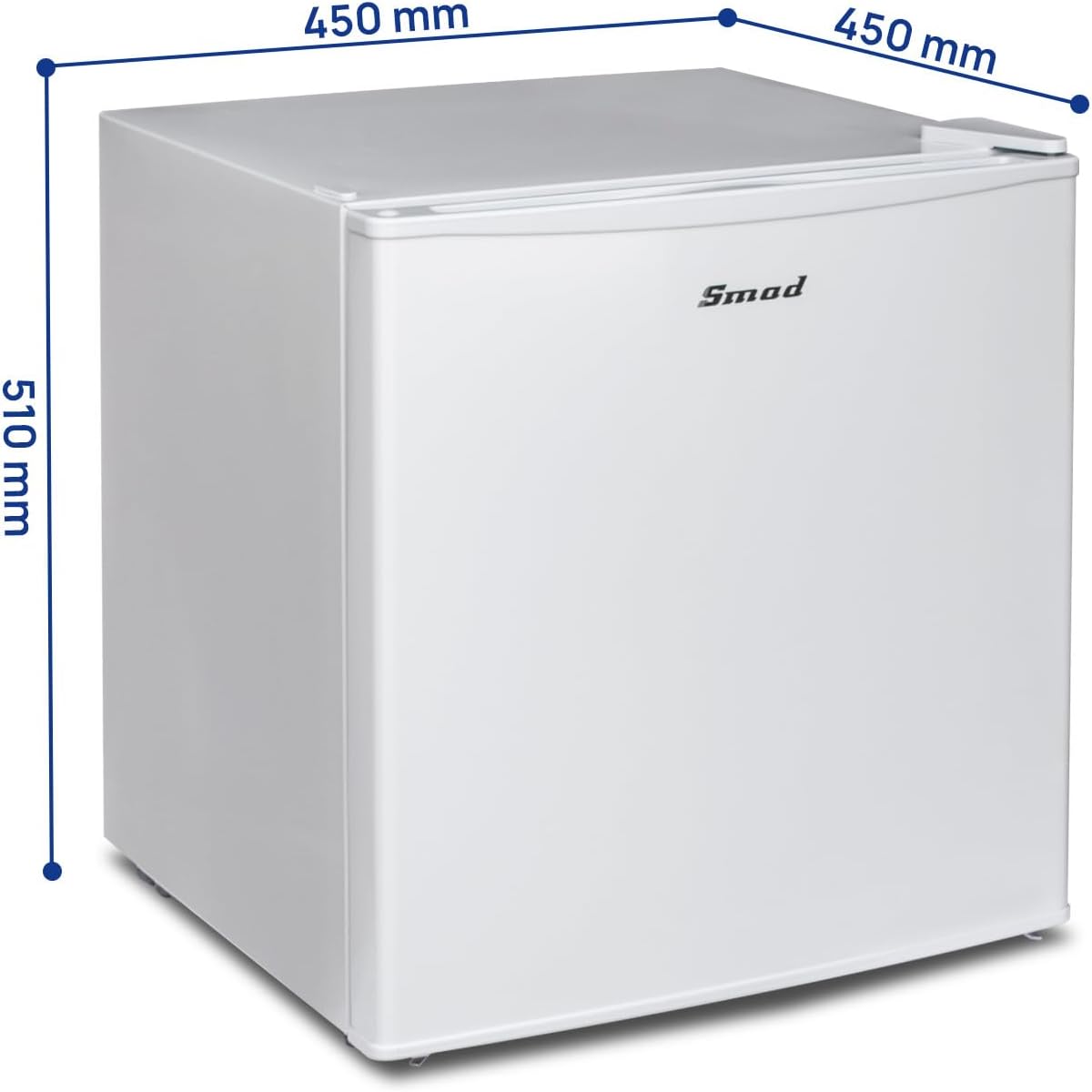 Detalle de Smad Mini Table Top 48L Fridge (0–10°C) – White, 39dB, Countertop Convenience