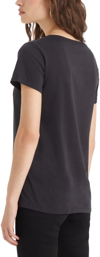 Detalle de Levi's The Perfect V-Neck Maglietta Donna, Chesthit Logo – Comfort e stile per l’estate