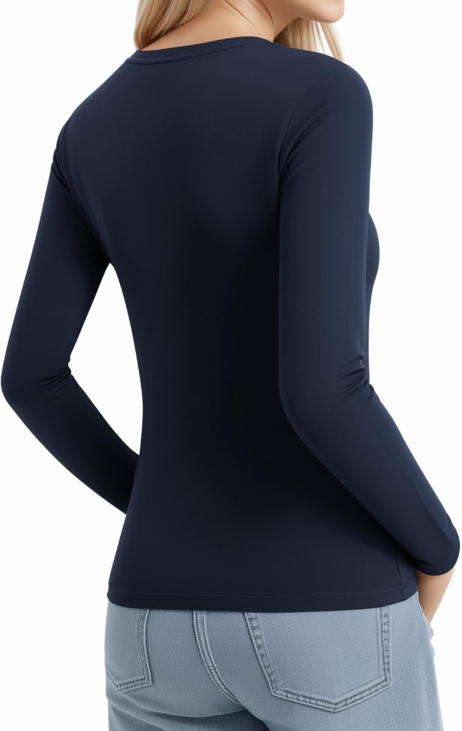 Thumbnail 3 de ALGALAROUND Women's Long Sleeve Scoop Neck Top – Slim Fit