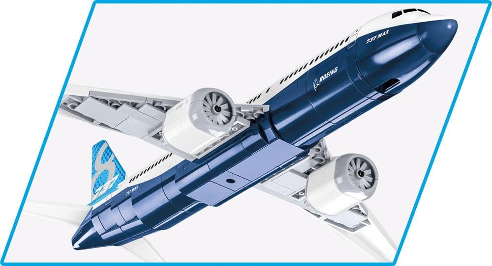 Detalle 2 de COBI Boeing 737-8 COBI-26608 Building Block Model, 340 Pieces, 1:110 Scale