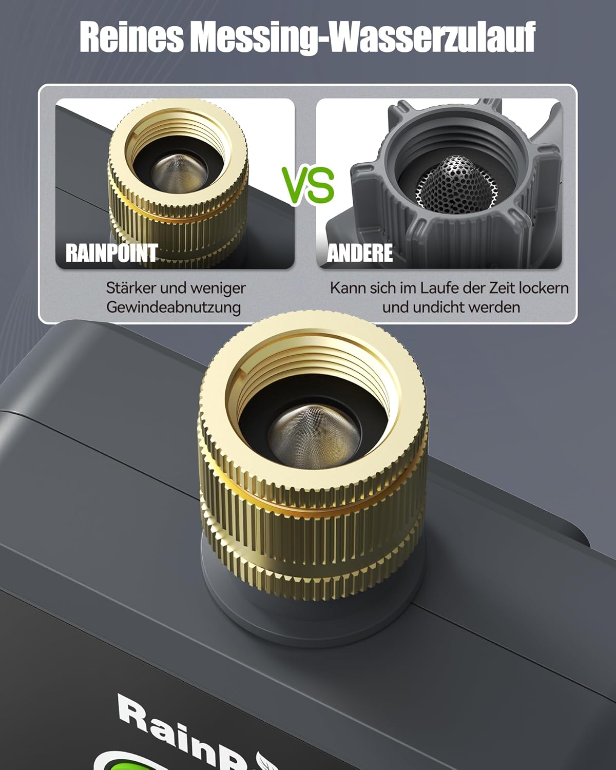 Thumbnail 2 de RAINPOINT Bewässerungscomputer WLAN mit 2 Ausgängen – automatische Gartenbewässerung per App & Sprachsteuerung