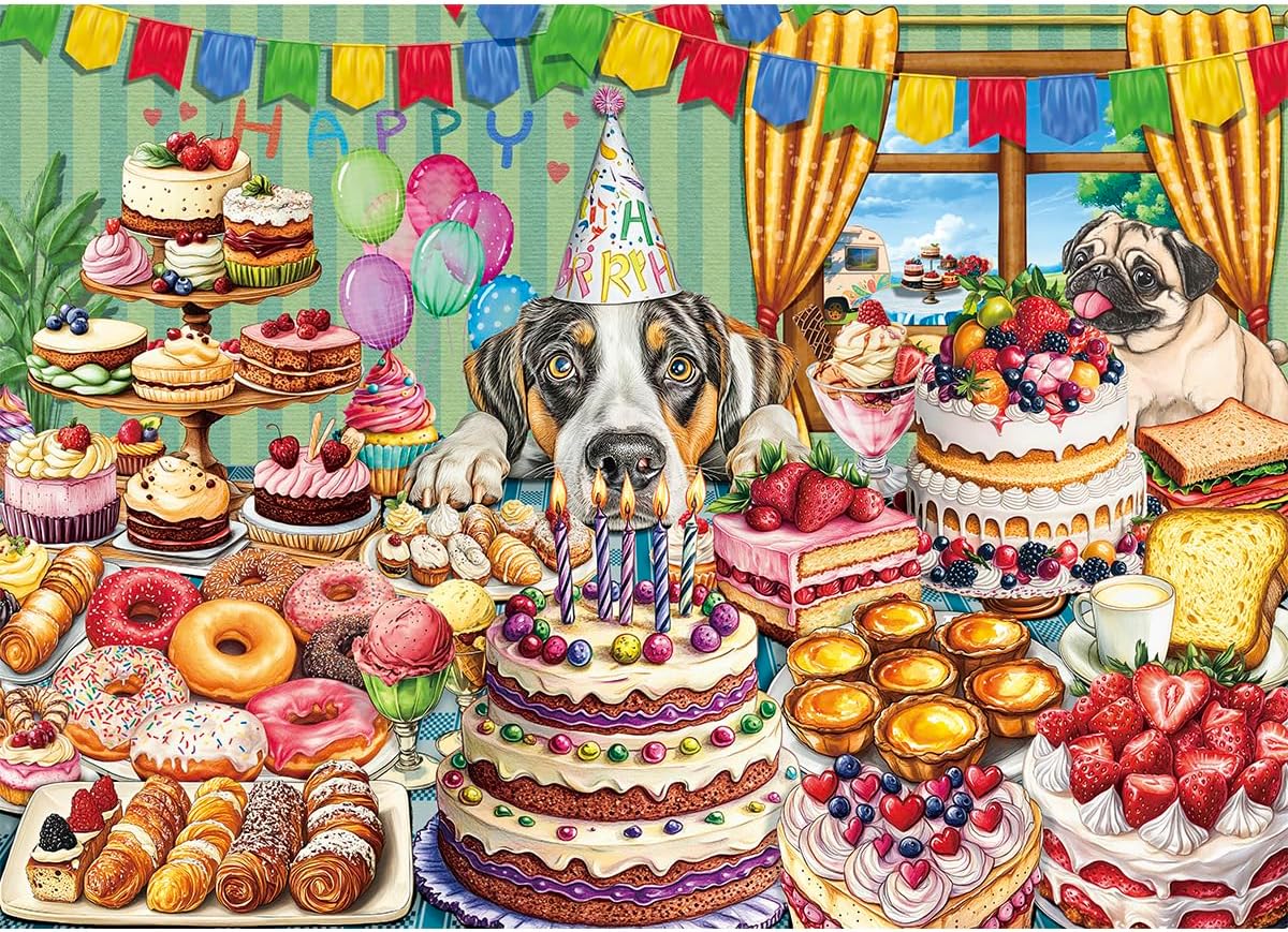 Detalle de HUADADA 1000-Piece Jigsaw Puzzle for Adults – Dessert Feast Edition