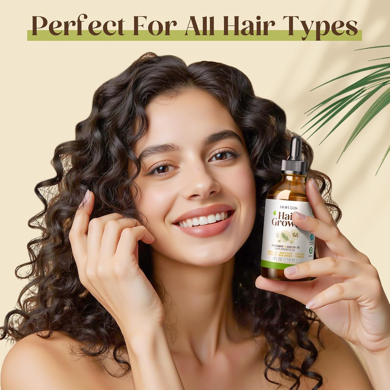 Thumbnail 6 de Bofuoos Rosemary Oil for Hair Growth & Castor Oil Scalp Massager Set (118ml) for strengthening and soothing