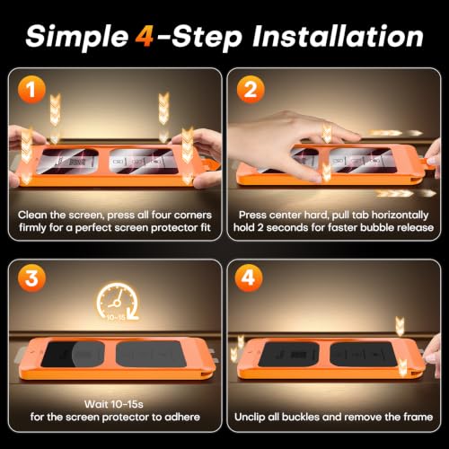 Thumbnail 7 de TOCOL for iPhone 18 Pro Max Screen Protector — Instant Installation, 2-Pack