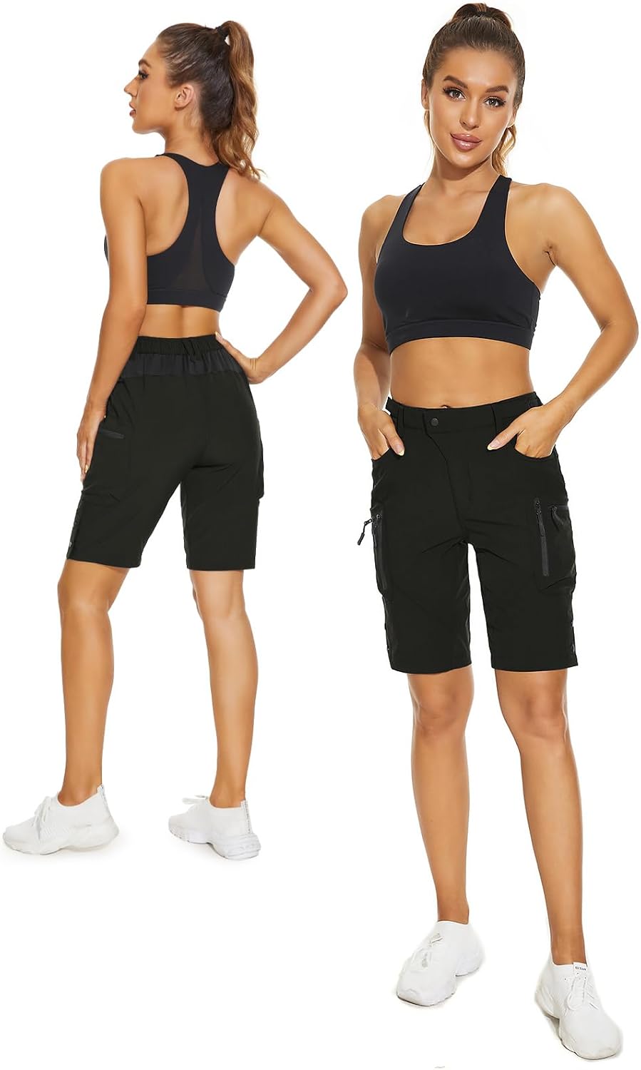 Thumbnail 1 de Cycorld Damen Fahrradhose Kurz – atmungsaktiv, 4-Way-Stretch, 6 Taschen
