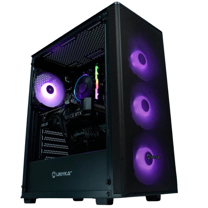 Detalle de Epical-Q Felonix: PC con Ryzen 5 5500, RTX 3050, 16 GB, 1 TB NVMe y Windows 11 Pro