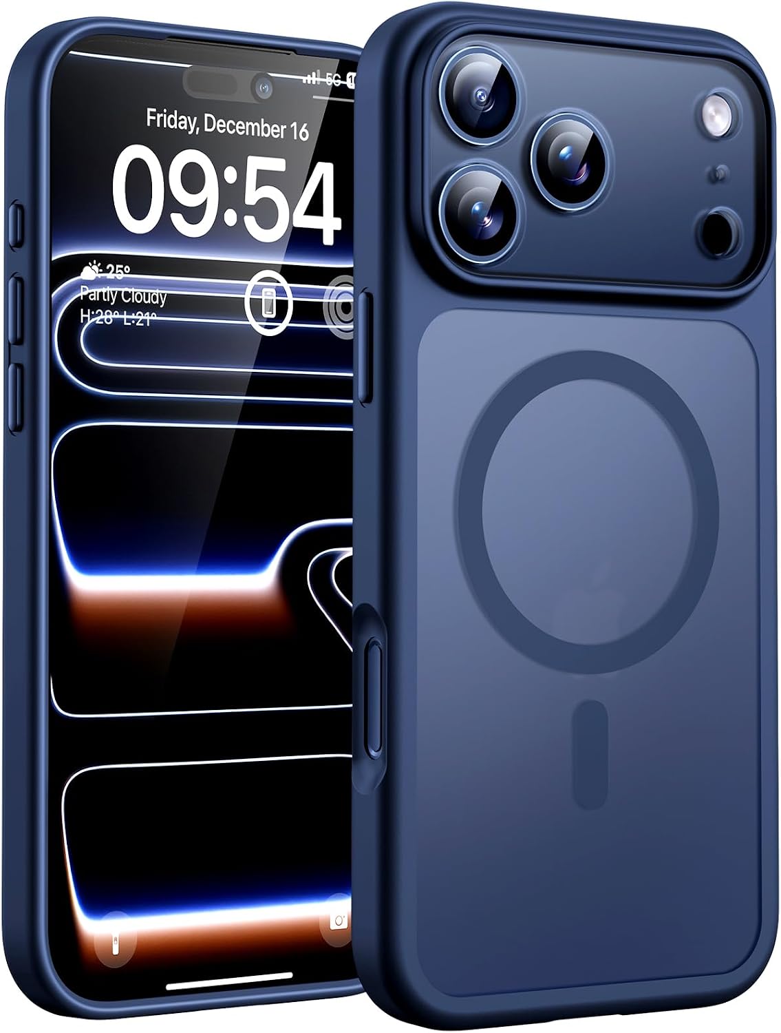 Detalle de TOCOL iPhone 17 Pro Max Hülle 6,9" – MagSafe, blau