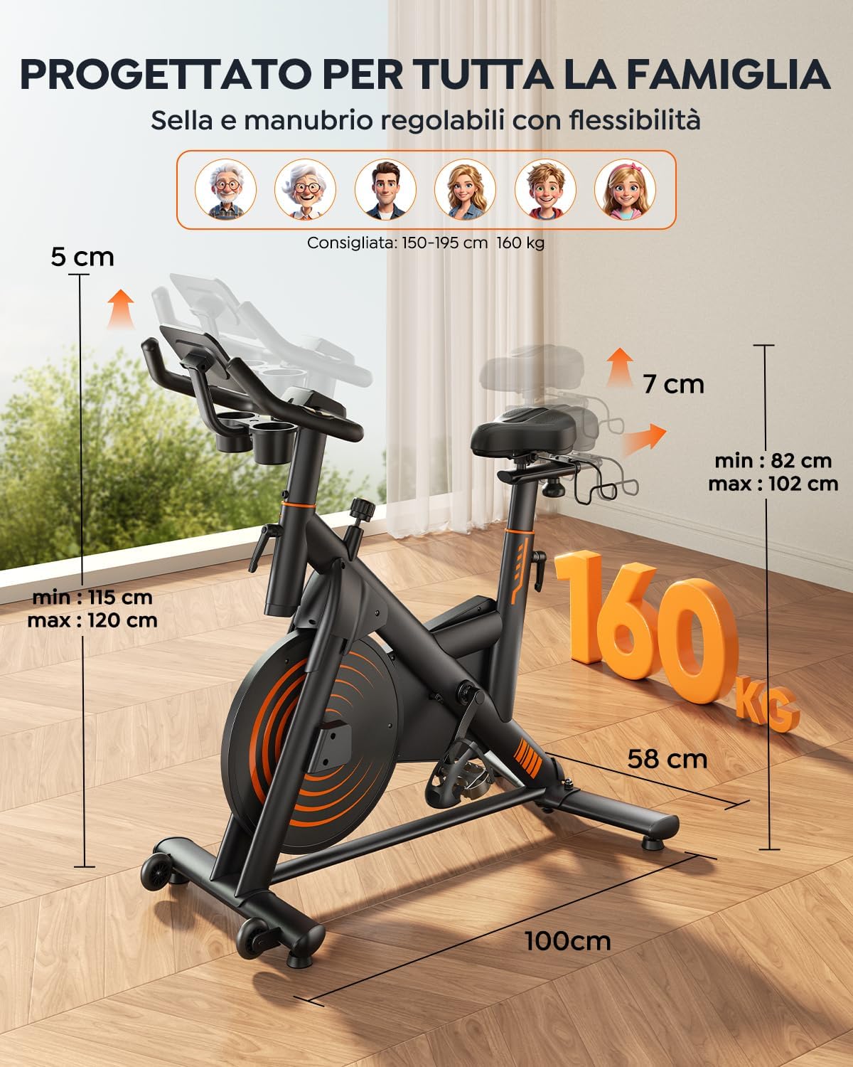 Thumbnail 6 de Cyclette da Casa 160 kg