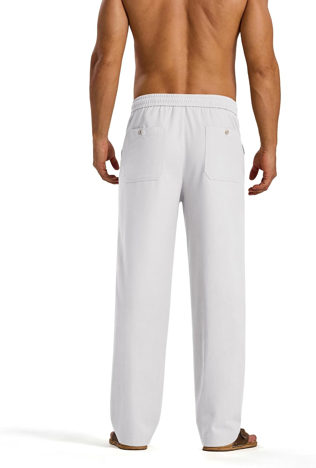 Detalle 2 de COOFANDY Men's Cotton-Linen Pants