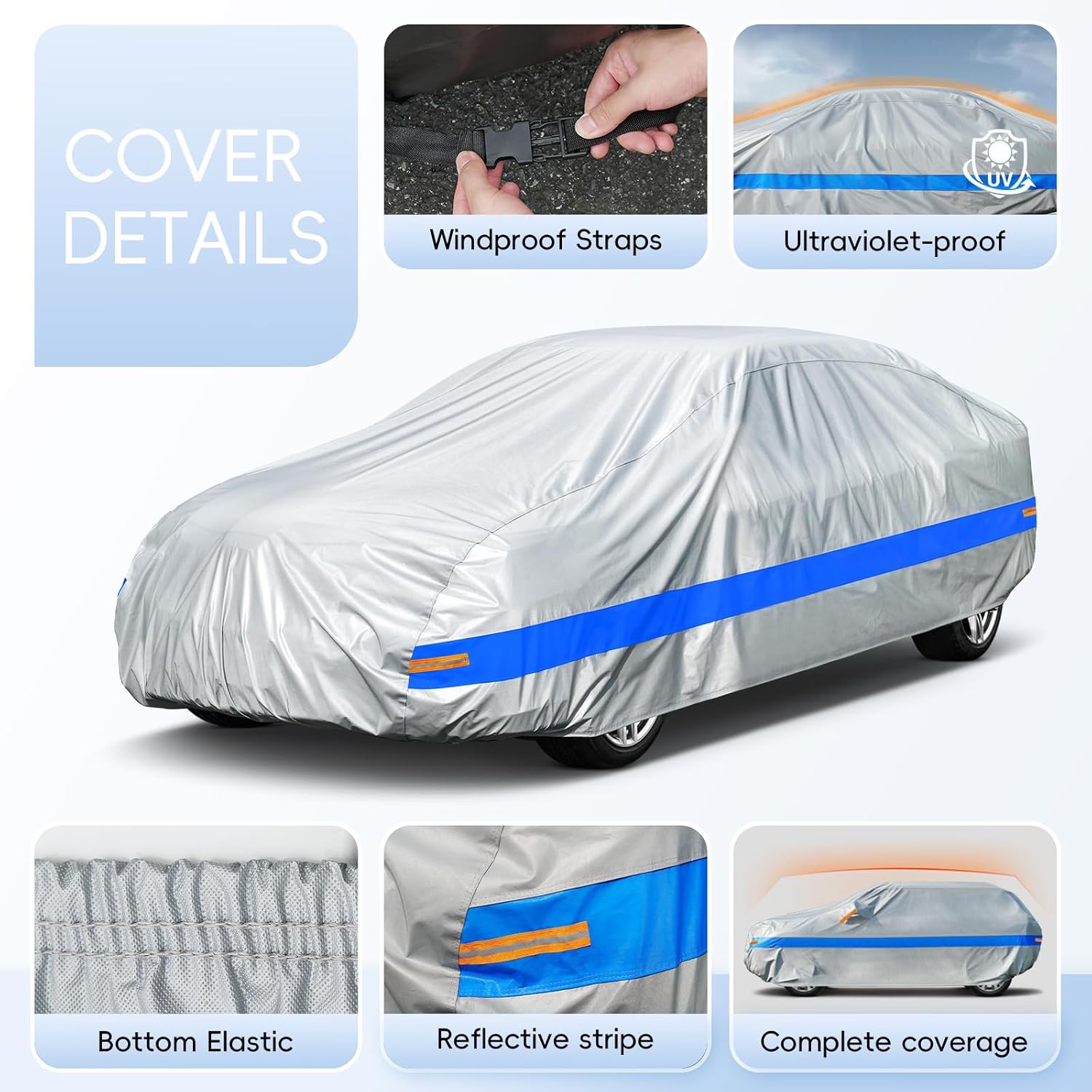 Detalle 1 de Holthly Funda SUV Exterior Impermeable 10 Capas