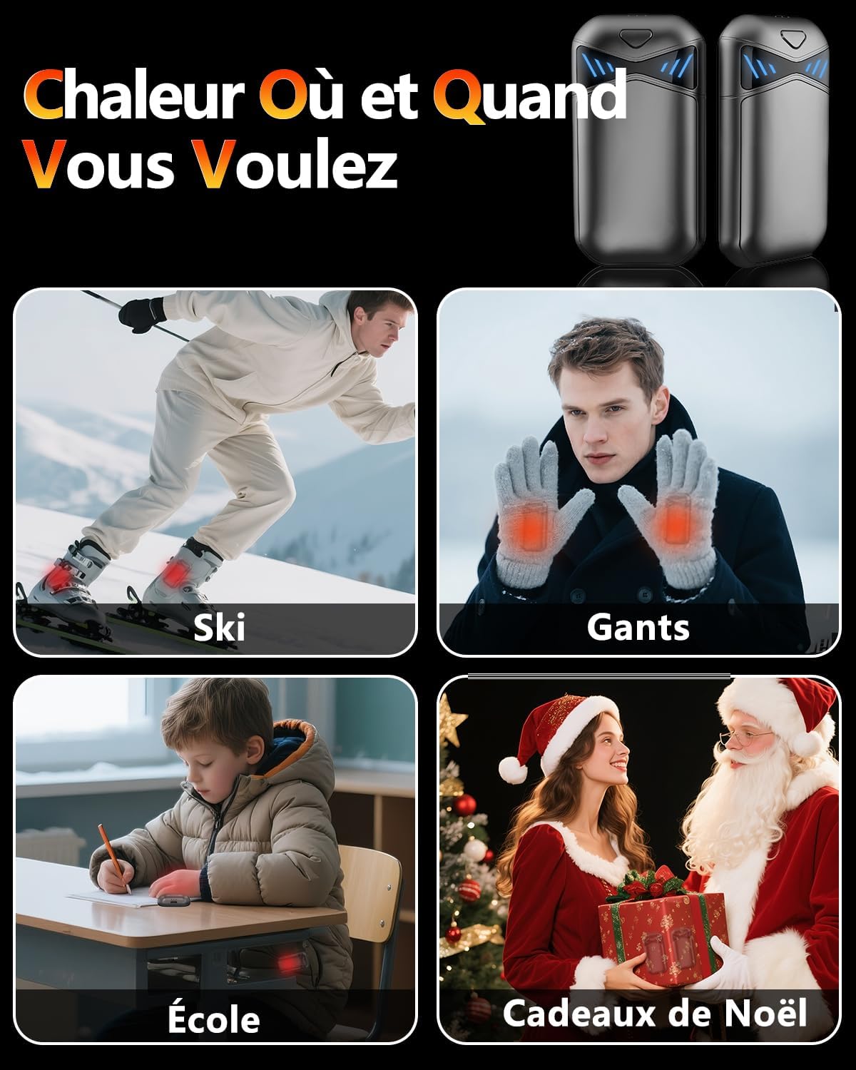Thumbnail 6 de DDKJ Chaufferette main rechargeable 7000 mAh — 2 pièces