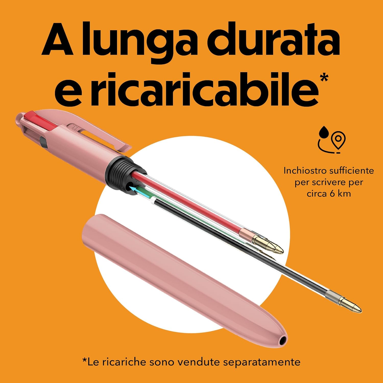 Thumbnail 5 de BIC 4 Colours Mineral Tones – Penne a sfera con punta media da 1 mm, pacco da 5 fusti assortiti