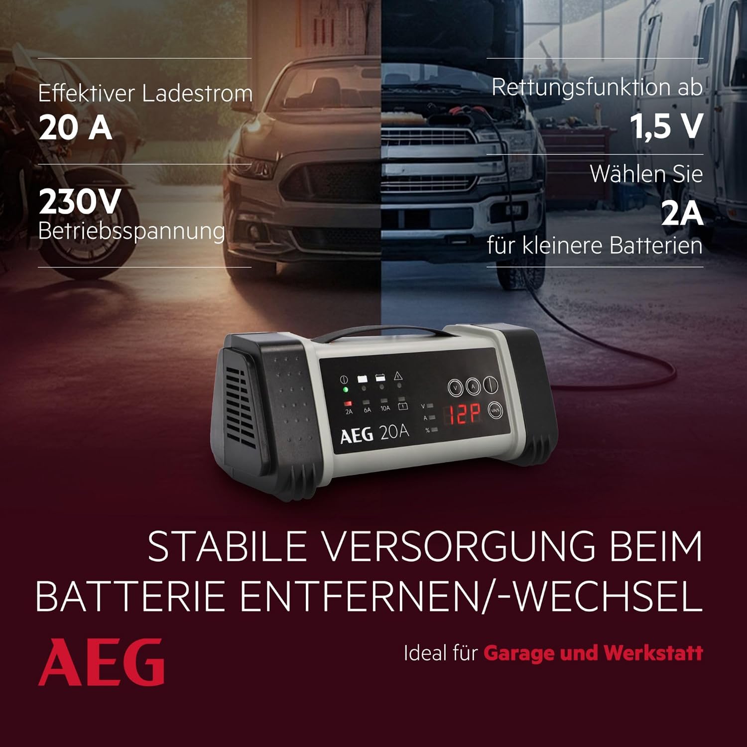 Thumbnail 4 de AEG LT 20 Batterieladegerät 20 A 🔌