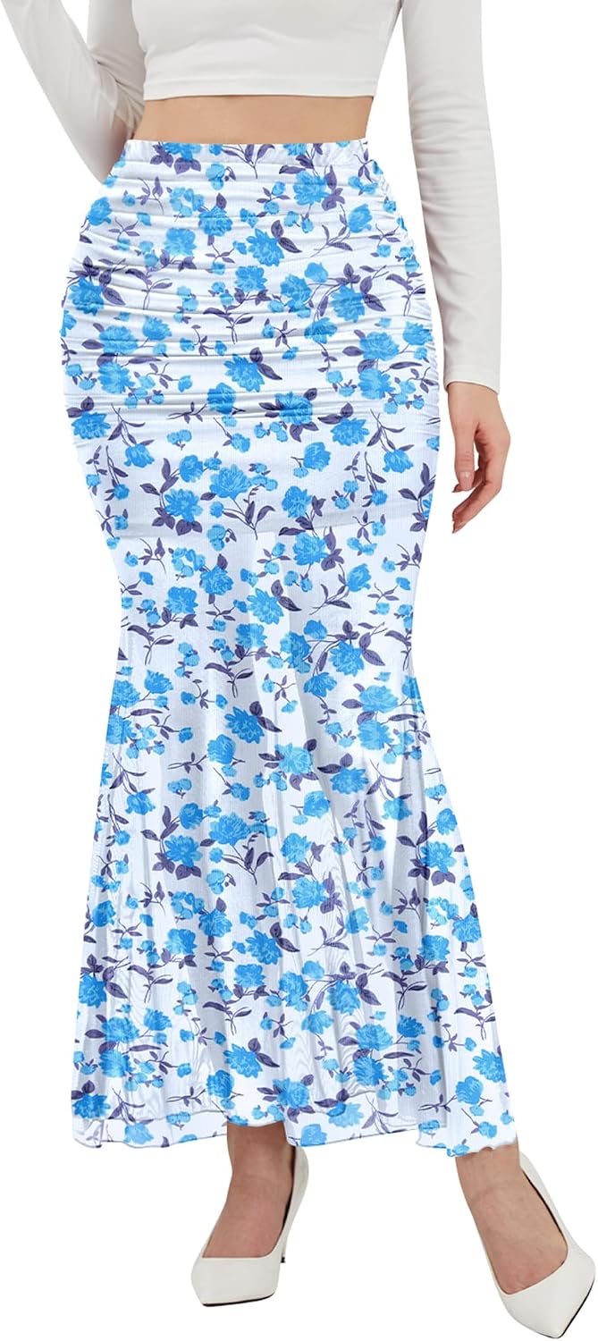 Detalle 2 de NASHALYLY Mesh Maxi Skirt