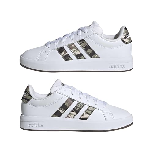 Thumbnail 5 de Adidas Grand Court 3.0 Shoes Junior - FTWR White/Tent Green/GUM5