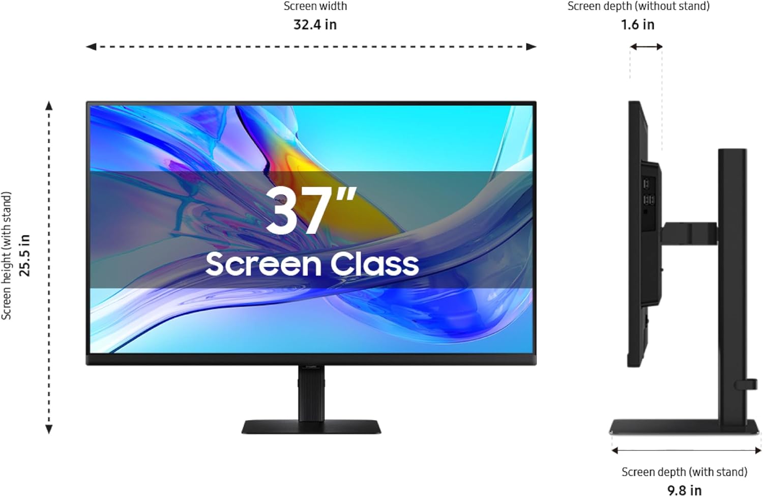 Detalle de Samsung ViewFinity S8 37" 4K UHD Monitor