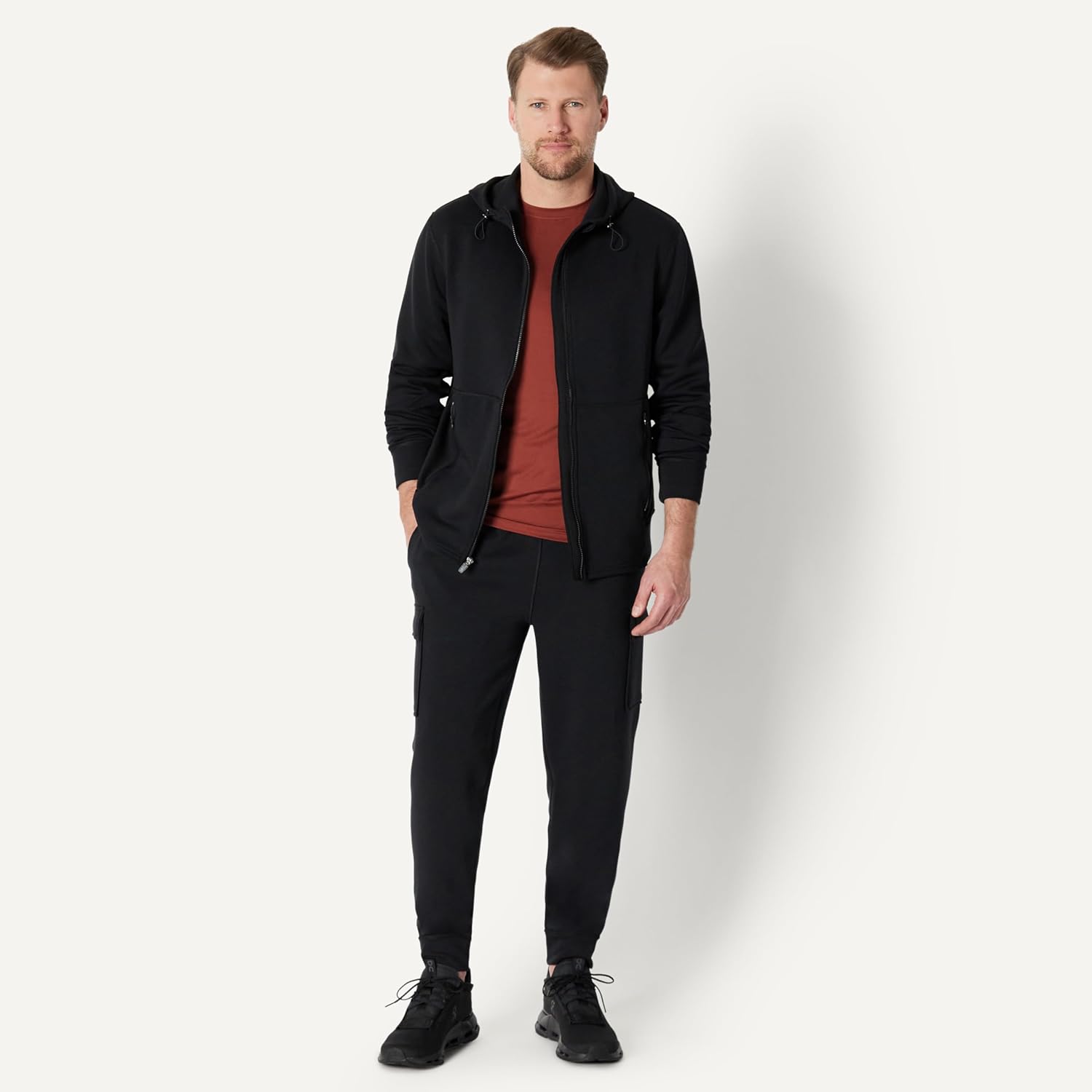 Detalle de Amazon Essentials Men's Active Sweat Relaxed-Fit Cargo Jogger