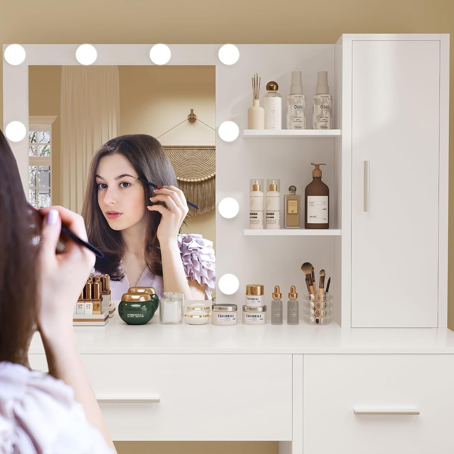 Detalle de FIONESO Vanity Desk 35.4-Inch