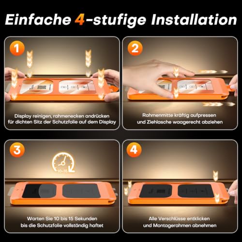 Thumbnail 7 de TOCOL Panzerglas für iPhone 18 Pro Max 6,9 Zoll – einfache Montage, 9H Schutz