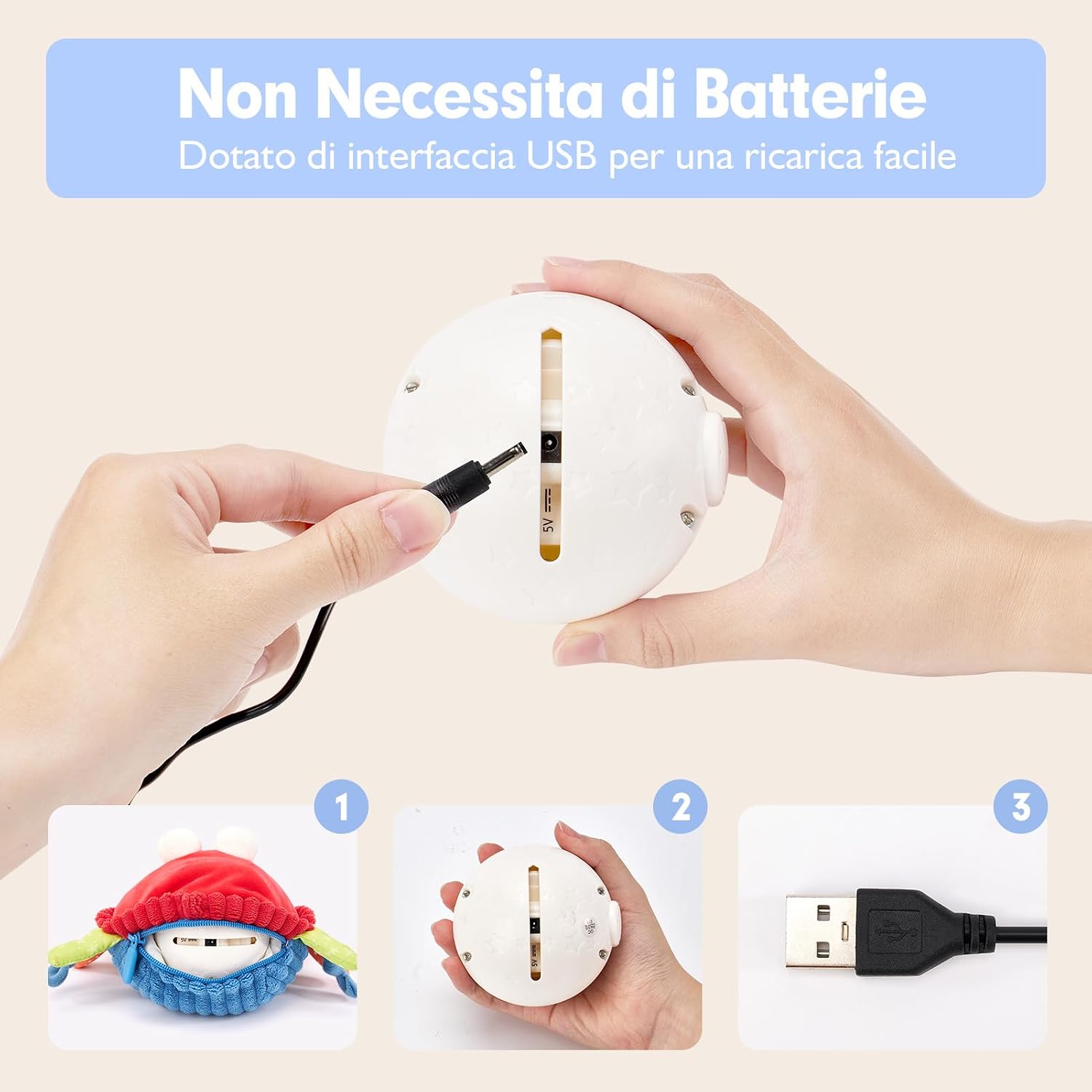 Detalle de hahaland Giochi Neonato 6 Mesi Granchio Interattivo Peluche Musicale