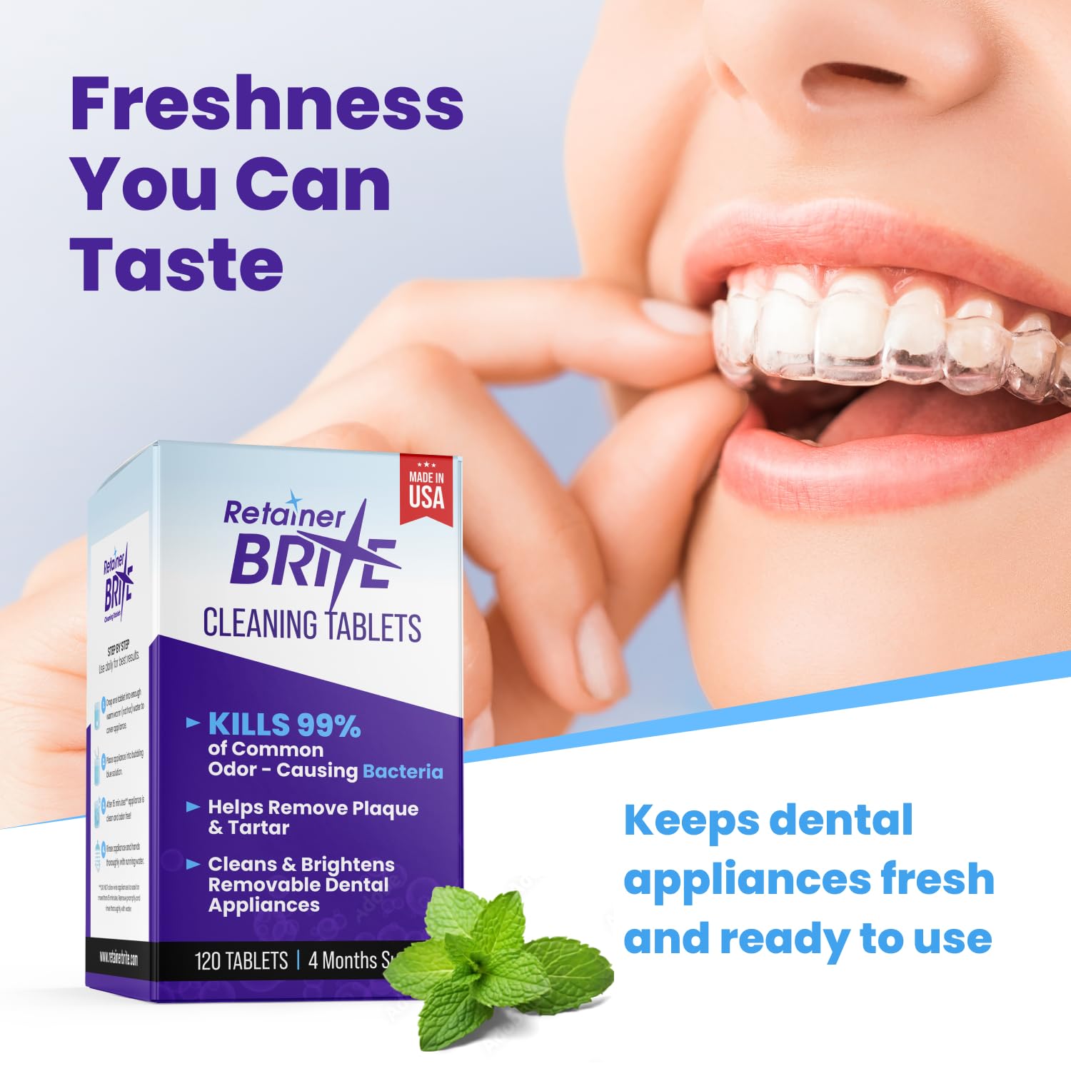 Thumbnail 6 de Retainer Brite Cleaning Tablets for Clear Retainers, Aligners & Nightguards (120 Pack)