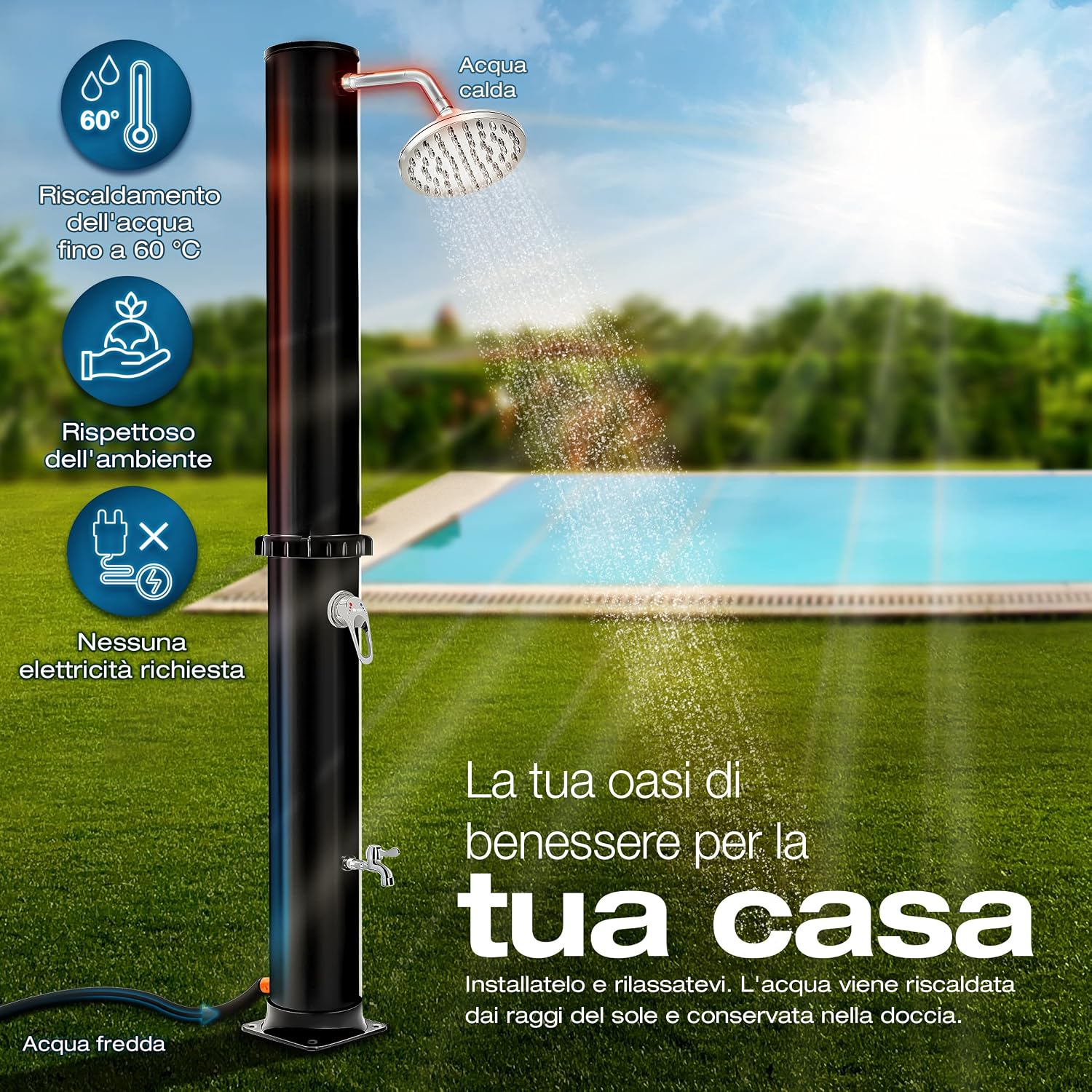 Thumbnail 1 de tillvex Doccia Solare 40 Litri per Giardino