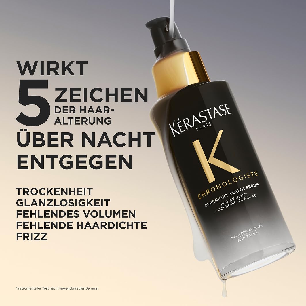 Thumbnail 1 de Kérastase Chronologiste Overnight Youth Serum Nachtpflege für reifes Haar (Anti-Aging), Pro-Xylane & Ochrophyta-Algen, 30 ml