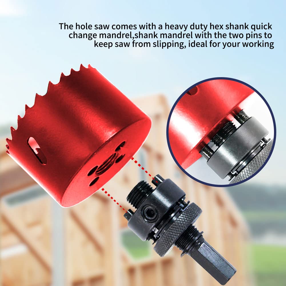 Detalle 2 de LAIWEI 6.5 Inch (165mm) Hole Saw with A2 Heavy Duty Arbor for Thin Sheet Metal