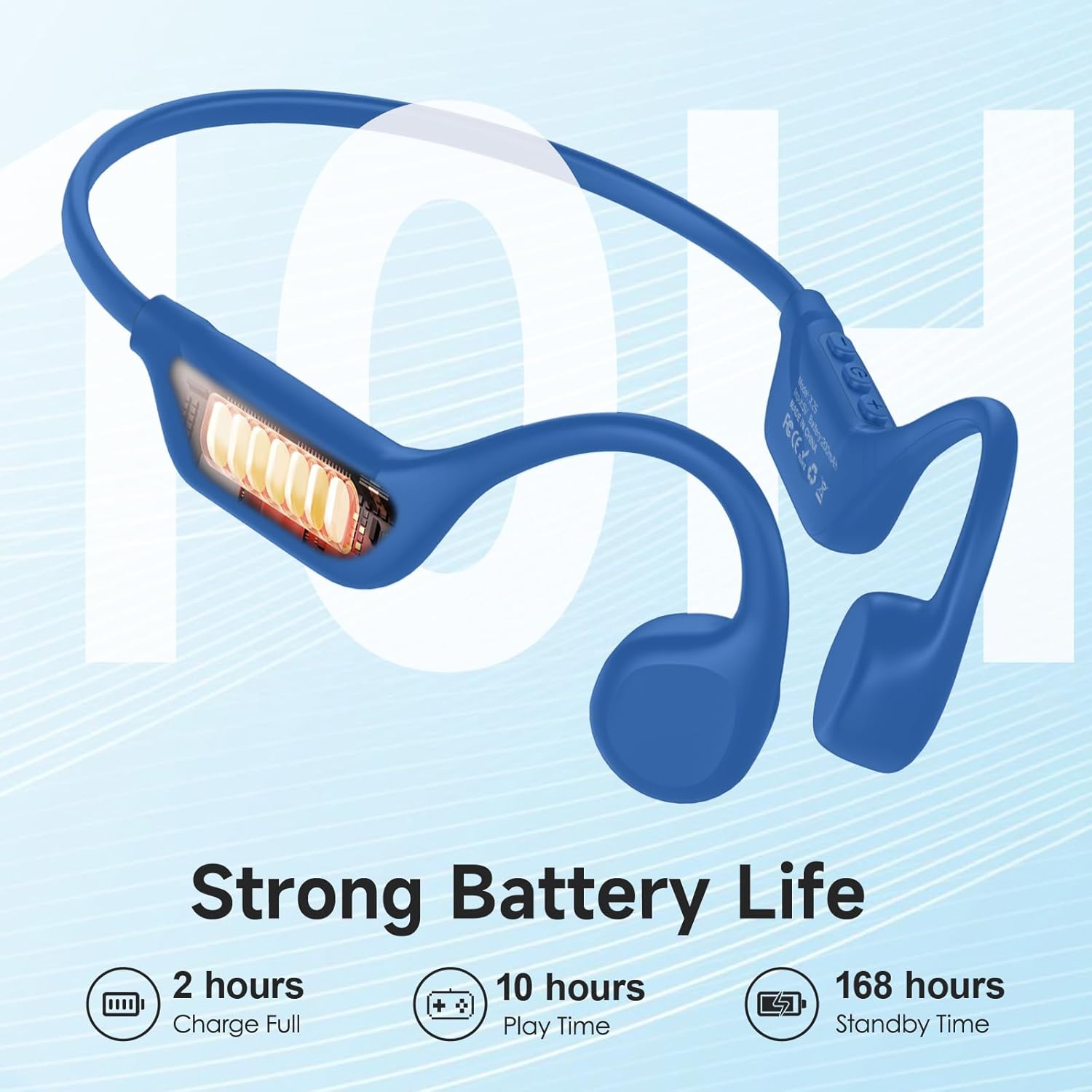 Thumbnail 5 de IFECCO Bone Conduction Headphones Bluetooth 6.2 Open-Ear Wireless Headphones for Sports