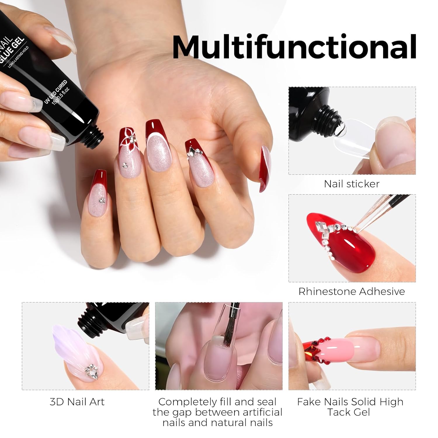 Thumbnail 4 de TOMICCA Solid Nail Glue Gel 15g — nail adhesive 💅