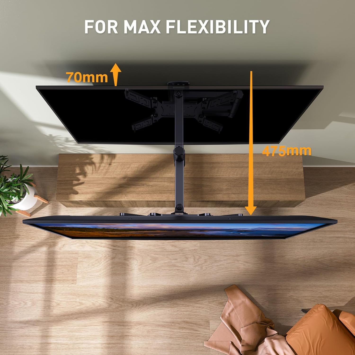 Thumbnail 4 de Perlegear PGMFK6 TV wall bracket 26–60 inch, 45kg