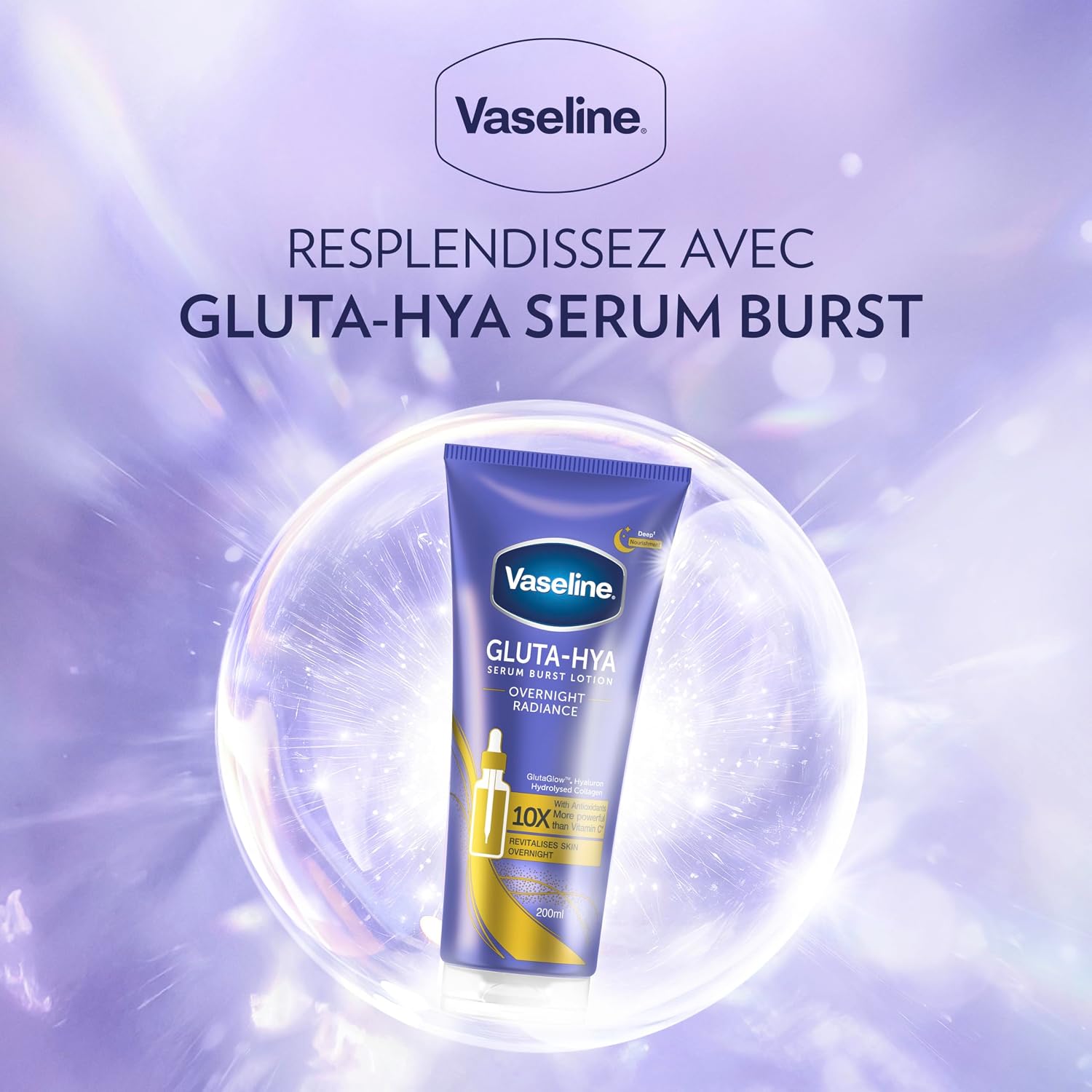 Thumbnail 2 de Vaseline Gluta-Hya Overnight Radiance 2×200 mL