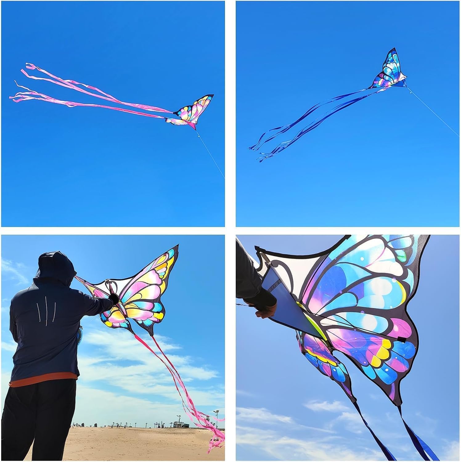Thumbnail 5 de Simxkai Butterfly Kite for Kids & Adults – Easy to Fly Large Beginner Kite Set